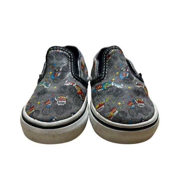 Vans Sz 4 Monster Truck Slip-On Sneakers Shoes - Picture 4 of 9